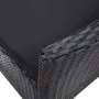 5-piece black synthetic rattan garden dining set by vidaXL, Garden sets - Ref: Foro24-45978, Price: 366,61 €, Discount: %