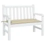 Cojín de banco de jardín tela Oxford beige 100x50x7 cm de , Cojines para sillas y sofás - Ref: Foro24-361567, Precio: 24,26 €...