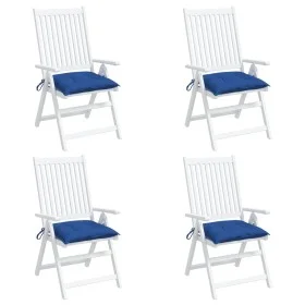 Garden pallet cushions 4 pcs blue Oxford fabric 50x50x7 cm by , Cushions for chairs and sofas - Ref: Foro24-361538, Price: 34...
