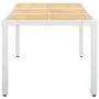 Garten-Essgruppe 9-teilig aus weißem synthetischem Rattan von vidaXL, Gartensets - Ref: Foro24-45980, Preis: 581,56 €, Rabatt: %
