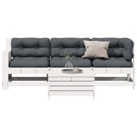 4-piece garden furniture set with solid white pine wood cushions by , Garden sets - Ref: Foro24-3250773, Price: 405,77 €, Dis...