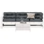 Set muebles jardín 4 pzas con cojines madera maciza pino blanco de , Conjuntos de jardín - Ref: Foro24-3250773, Precio: 401,5...