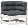 4-piece garden furniture set with solid white pine wood cushions by , Garden sets - Ref: Foro24-3250773, Price: 405,77 €, Dis...