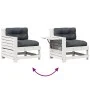 Set muebles jardín 4 pzas con cojines madera maciza pino blanco de , Conjuntos de jardín - Ref: Foro24-3250773, Precio: 401,5...