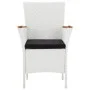 Garden dining set 9 pieces white synthetic rattan by vidaXL, Garden sets - Ref: Foro24-45980, Price: 581,90 €, Discount: %