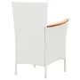 Garten-Essgruppe 9-teilig aus weißem synthetischem Rattan von vidaXL, Gartensets - Ref: Foro24-45980, Preis: 581,56 €, Rabatt: %