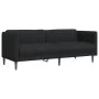 3 seater black fabric sofa by , Sofas - Ref: Foro24-372615, Price: 231,69 €, Discount: %