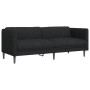 3-Sitzer-Sofa aus schwarzem Stoff von , Sofas - Ref: Foro24-372615, Preis: 255,65 €, Rabatt: %