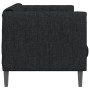 3-Sitzer-Sofa aus schwarzem Stoff von , Sofas - Ref: Foro24-372615, Preis: 255,65 €, Rabatt: %