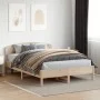 Bettgestell mit Kopfteil aus massivem Kiefernholz 120x200 cm von , Betten und Lattenroste - Ref: Foro24-3207213, Preis: 150,1...