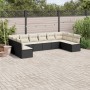 Garden sofa set 10 pieces with black synthetic rattan cushions by , Garden sets - Ref: Foro24-3249925, Price: 551,82 €, Disco...