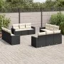 Garden sofa set 12 pieces with black synthetic rattan cushions by , Modular outdoor sofas - Ref: Foro24-3251103, Price: 819,1...