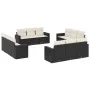 Garden sofa set 12 pieces with black synthetic rattan cushions by , Modular outdoor sofas - Ref: Foro24-3251103, Price: 819,1...