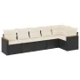 6-piece garden sofa set and black synthetic rattan cushions by , Garden sets - Ref: Foro24-3258388, Price: 367,79 €, Discount: %
