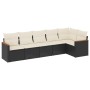 6-teilige Gartensofagarnitur und schwarze synthetische Rattankissen von , Gartensets - Ref: Foro24-3258388, Preis: 373,87 €, ...