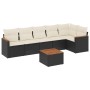 7-piece garden dining set and black synthetic rattan cushions by , Garden sets - Ref: Foro24-3258395, Price: 413,36 €, Discou...