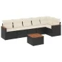 7-piece garden dining set and black synthetic rattan cushions by , Garden sets - Ref: Foro24-3258395, Price: 406,71 €, Discou...