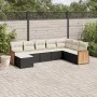 Set de sofás de jardín 8 piezas y cojines ratán sintético negro de , Conjuntos de jardín - Ref: Foro24-3260327, Precio: 479,2...