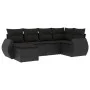 6-piece garden sofa set and black synthetic rattan cushions by , Garden sets - Ref: Foro24-3253992, Price: 397,91 €, Discount: %