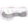 6-piece garden sofa set and black synthetic rattan cushions by , Garden sets - Ref: Foro24-3253992, Price: 397,91 €, Discount: %