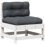 Gartenmöbel-Set mit Kissen, 8-teilig, massives weißes Kiefernholz von , Gartensets - Ref: Foro24-3250601, Preis: 722,79 €, Ra...