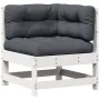 Garden furniture set with cushions 8 pieces solid white pine wood by , Garden sets - Ref: Foro24-3250601, Price: 713,96 €, Di...