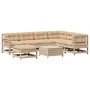 Garden furniture 8 pieces and cushions solid pine wood by , Garden sets - Ref: Foro24-3250608, Price: 794,41 €, Discount: %