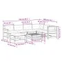 Gartenmöbel 8-teilig und Kissen aus massivem Kiefernholz von , Gartensets - Ref: Foro24-3250608, Preis: 759,67 €, Rabatt: %