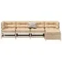 Juego de muebles de jardín 5 pzas y cojines madera maciza pino de , Conjuntos de jardín - Ref: Foro24-3250840, Precio: 500,37...