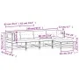 5-teiliges Gartenmöbel-Set mit Kissen aus massivem Kiefernholz von , Gartensets - Ref: Foro24-3250840, Preis: 499,66 €, Rabat...