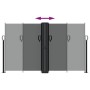 Anthracite gray retractable side awning 140x1000 cm by , Umbrellas - Ref: Foro24-4004718, Price: 137,54 €, Discount: %