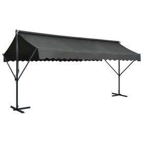 Anthrazitgraue freistehende Markise 500x300 cm von vidaXL, Sonnenschirme - Ref: Foro24-145887, Preis: 487,01 €, Rabatt: %