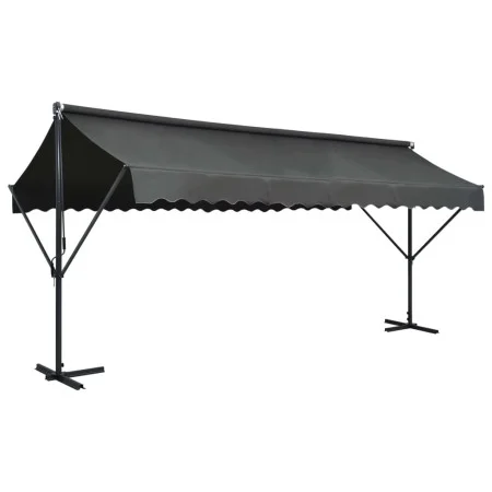 Toldo de pie independiente gris antracita 500x300 cm de vidaXL, Sombrillas - Ref: Foro24-145887, Precio: 413,09 €, Descuento: %