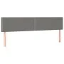 Bed frame with headboard dark gray fabric 120x190 cm by , Beds and slatted bases - Ref: Foro24-3270507, Price: 155,00 €, Disc...