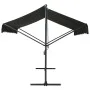 Toldo de pie independiente gris antracita 500x300 cm de vidaXL, Sombrillas - Ref: Foro24-145887, Precio: 413,09 €, Descuento: %