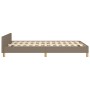 Bed frame with headboard taupe gray fabric 120x190 cm by , Beds and slatted bases - Ref: Foro24-3270524, Price: 148,02 €, Dis...