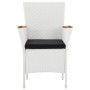 Garden dining set 7 pieces white synthetic rattan by vidaXL, Garden sets - Ref: Foro24-45981, Price: 426,89 €, Discount: %