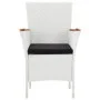 Garden dining set 7 pieces white synthetic rattan by vidaXL, Garden sets - Ref: Foro24-45981, Price: 421,31 €, Discount: %
