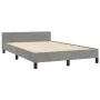 Bettgestell mit hellgrauem Samtkopfteil 120x190 cm von , Betten und Lattenroste - Ref: Foro24-3270566, Preis: 161,95 €, Rabat...