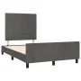 Dark gray velvet bed frame with headboard 120x190 cm by , Beds and slatted bases - Ref: Foro24-3270579, Price: 165,64 €, Disc...
