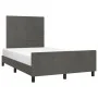 Dark gray velvet bed frame with headboard 120x190 cm by , Beds and slatted bases - Ref: Foro24-3270579, Price: 165,64 €, Disc...
