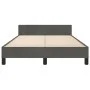 Dark gray velvet bed frame with headboard 120x190 cm by , Beds and slatted bases - Ref: Foro24-3270579, Price: 165,64 €, Disc...