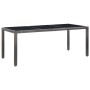9-teiliges Garten-Esszimmerset aus synthetischem Rattangrau von vidaXL, Gartensets - Ref: Foro24-45992, Preis: 731,57 €, Raba...