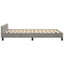 Bed frame with light gray velvet headboard 120x190 cm by , Beds and slatted bases - Ref: Foro24-3270572, Price: 161,83 €, Dis...
