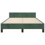 Dark green velvet bed frame with headboard 120x190 cm by , Beds and slatted bases - Ref: Foro24-3270587, Price: 163,88 €, Dis...