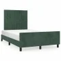 Dark green velvet bed frame with headboard 120x190 cm by , Beds and slatted bases - Ref: Foro24-3270593, Price: 170,67 €, Dis...