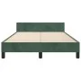 Dark green velvet bed frame with headboard 120x190 cm by , Beds and slatted bases - Ref: Foro24-3270593, Price: 170,67 €, Dis...