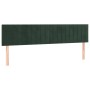 Dark green velvet bed frame with headboard 120x190 cm by , Beds and slatted bases - Ref: Foro24-3270593, Price: 176,61 €, Dis...