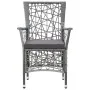 9-piece synthetic rattan garden dining set in gray color. by vidaXL, Garden sets - Ref: Foro24-45992, Price: 722,50 €, Discou...