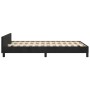 Estructura de cama con cabecero terciopelo negro 120x190 cm